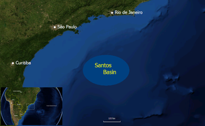 Santos basin map