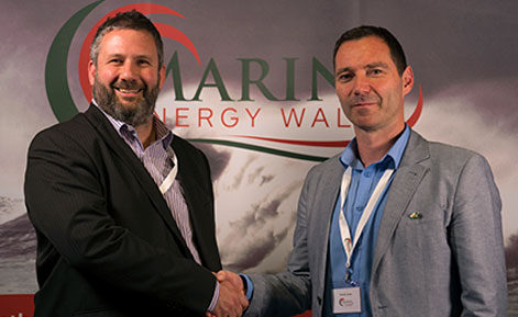 Matt Hodson of Marine Hub Cornwall and David Jones of Marine Energy Wales