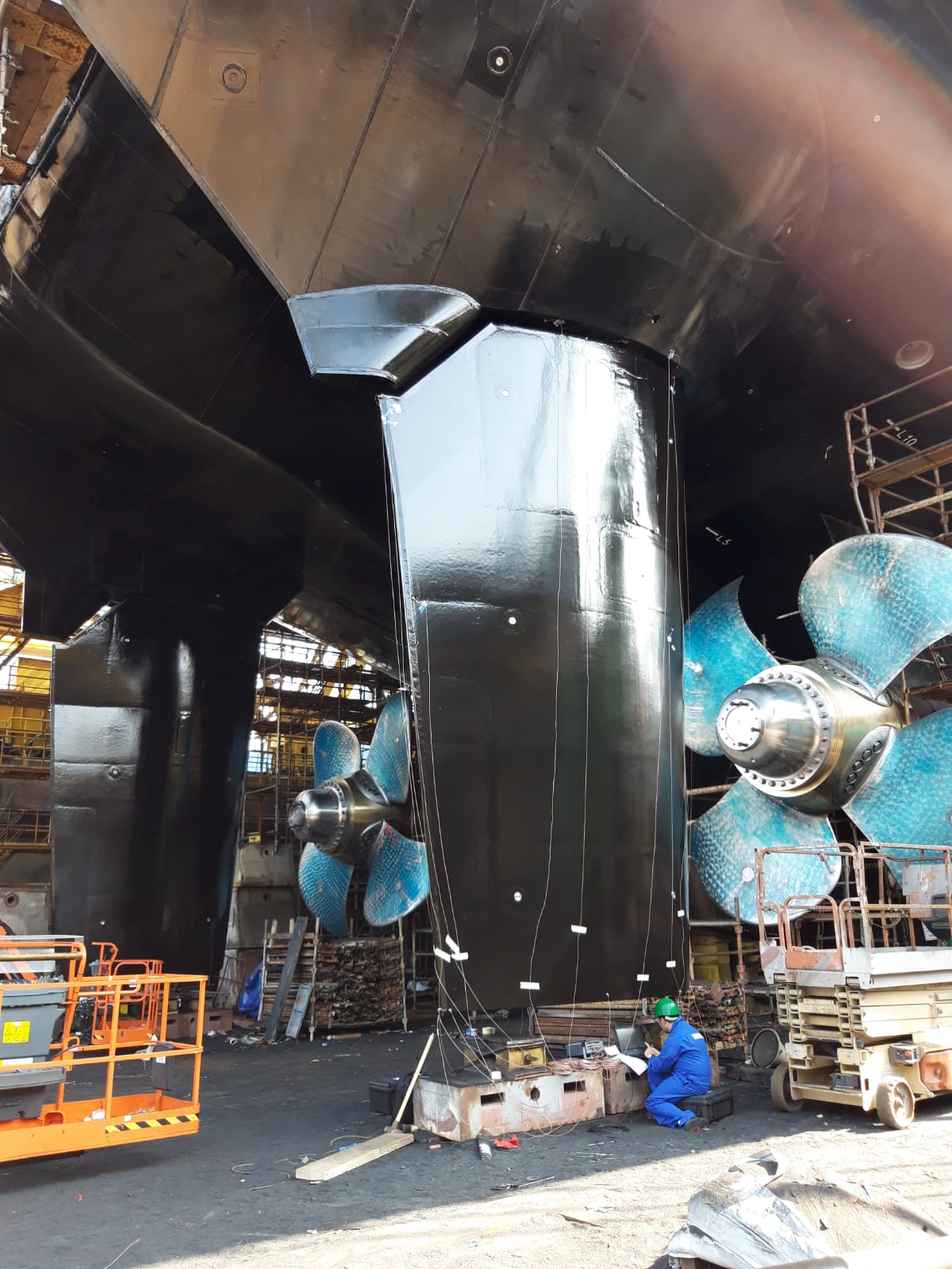 2 Full spade rudders by Damen Marine Components for ASRV Nuyina