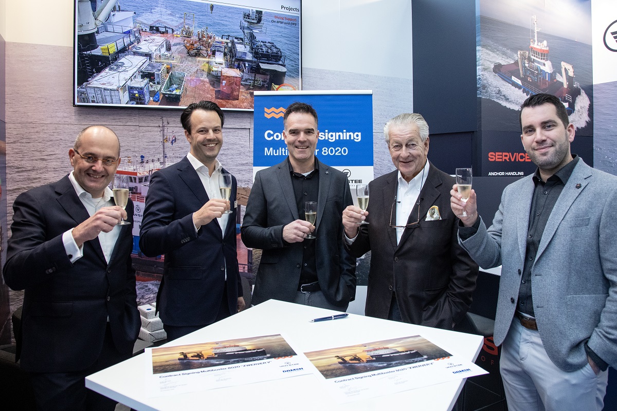 2 Damen Shipyards and Van Stee Offshore sign contract for delivery of the first Multibuster 8020 2