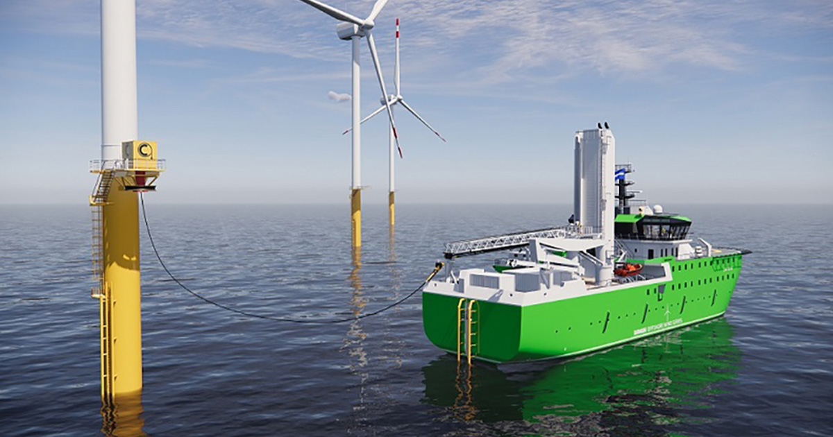 Damen Launches Fully Electric SOV with Offshore Charging