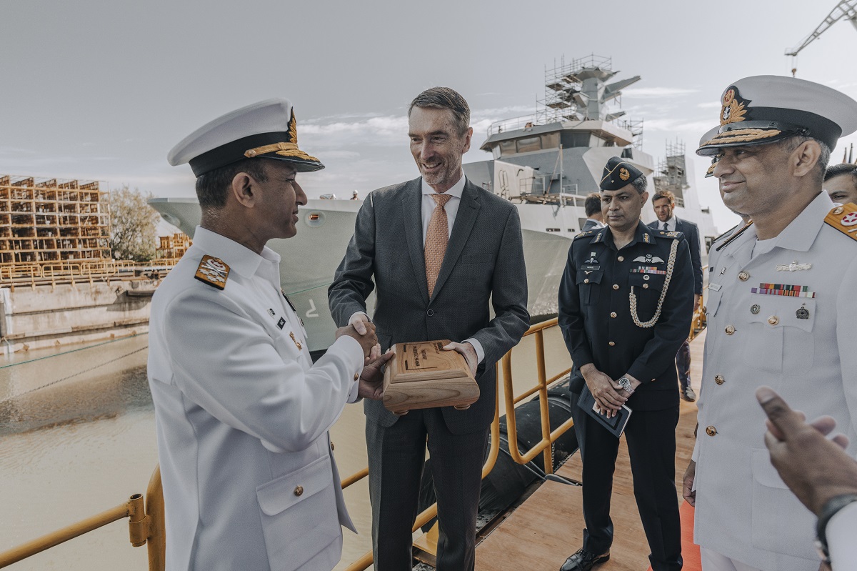 2 Pakistan Navy Offshore Patrol Vessel launched at Damen Shipyards Galati 2