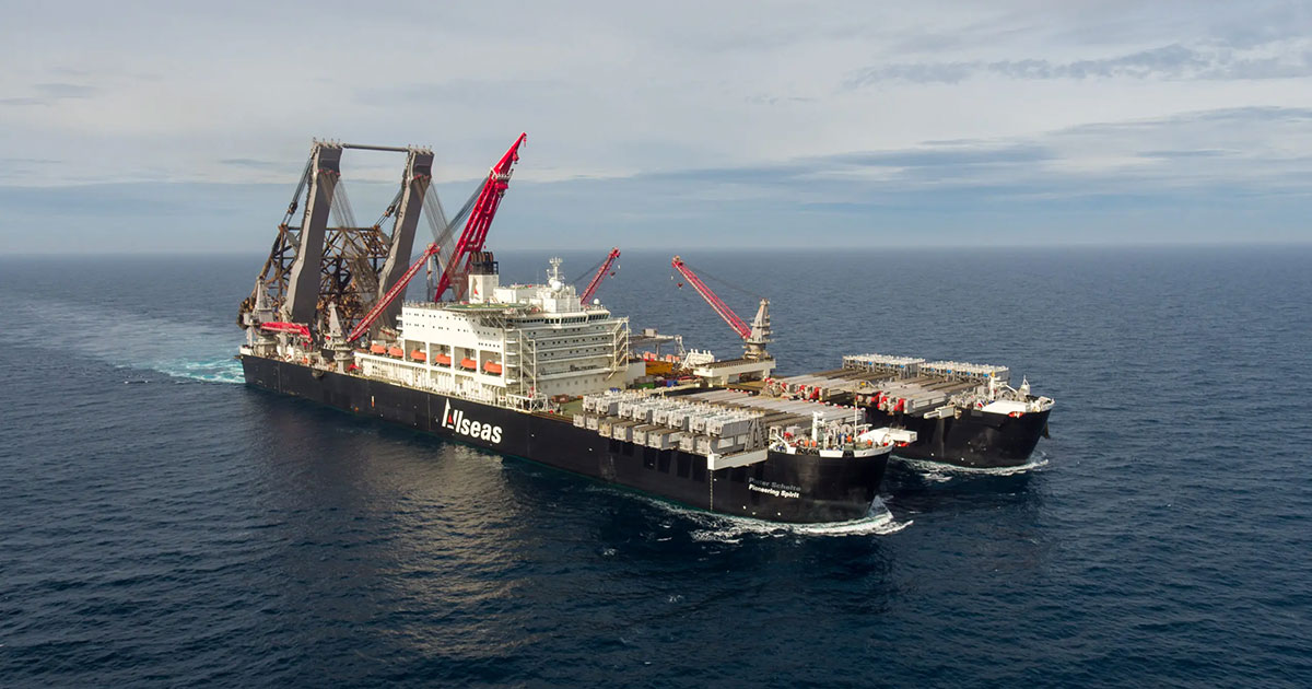 Allseas Completes GTA Infield Pipelay Scope for BP’s Ultra-Deepwater GTA LNG Project