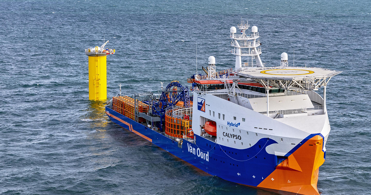 Van Oord’s New Cable-Laying Vessel Debuts on Its First Offshore Wind Project