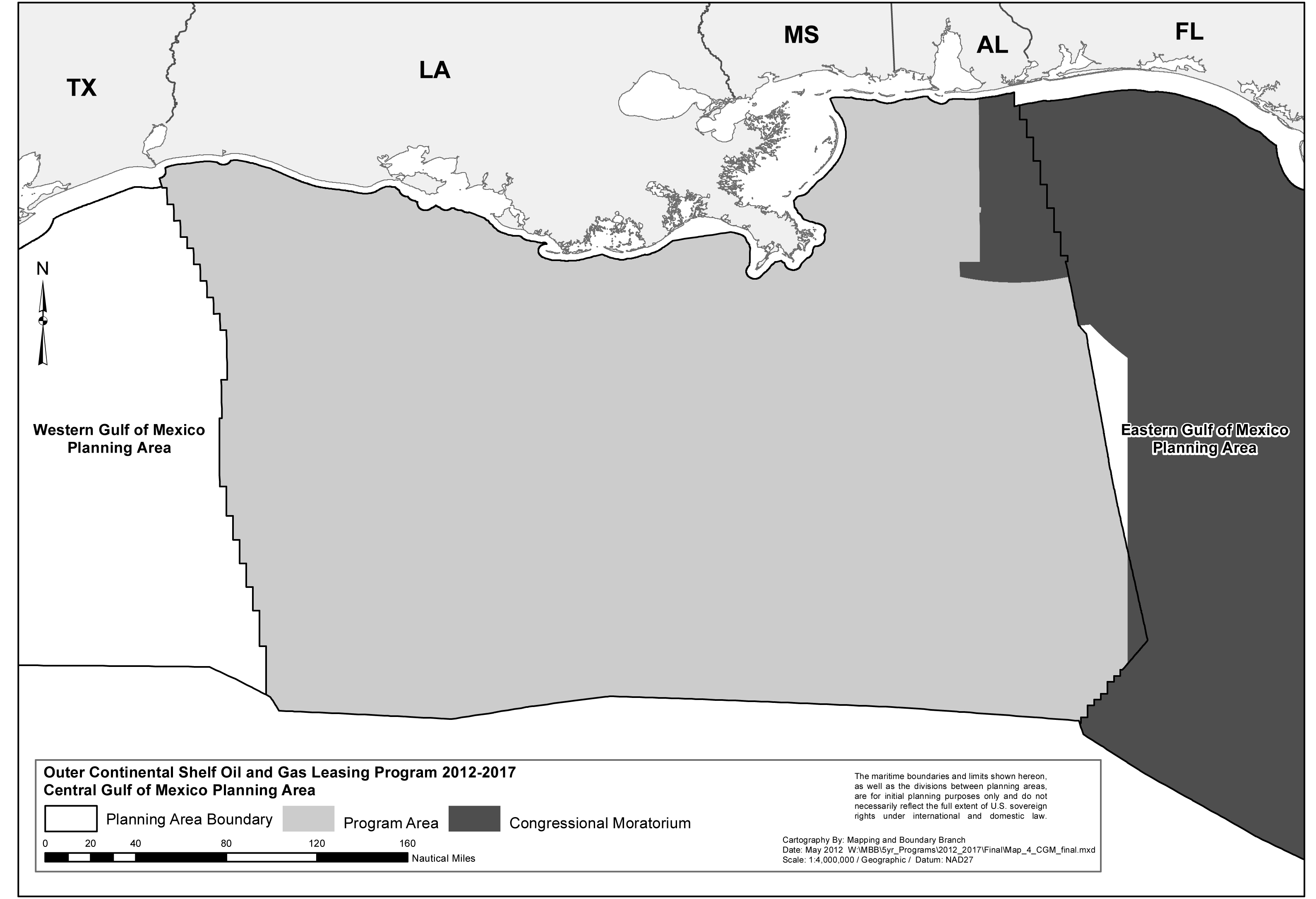  1Central Gulf of Mexico Program Area