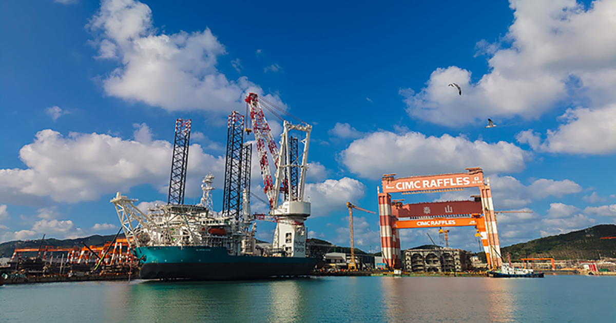 CIMC Raffles Delivers “Norse Wind” Offshore Wind Turbine Installation Vessel to DEME