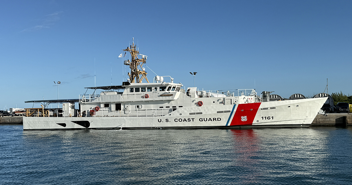Bollinger Delivers 61st Fast Response Cutter to USCG in Key West, FL 