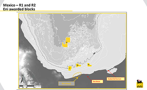 Mexico R1 and R2 Eni awarded blocks