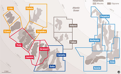 map of block 17 offshore angola