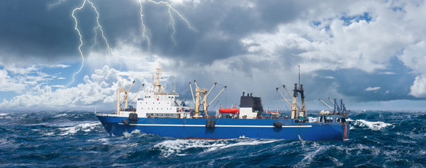 1 ship in storm header