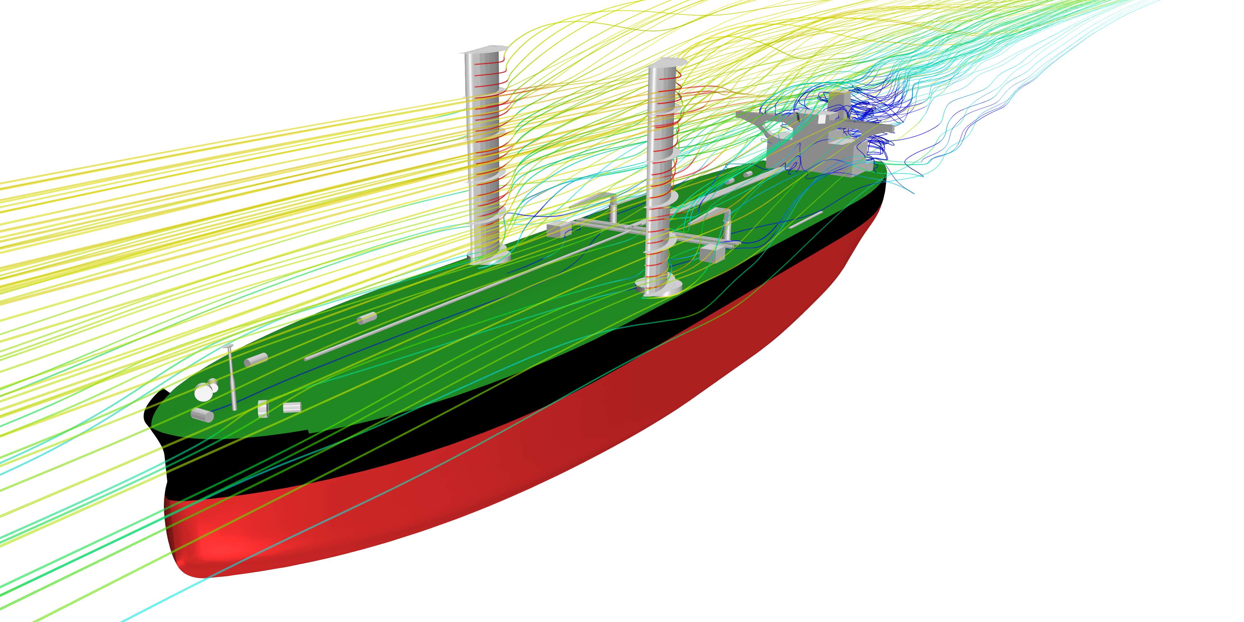 2 VLCC wing sail streamlines KSOE