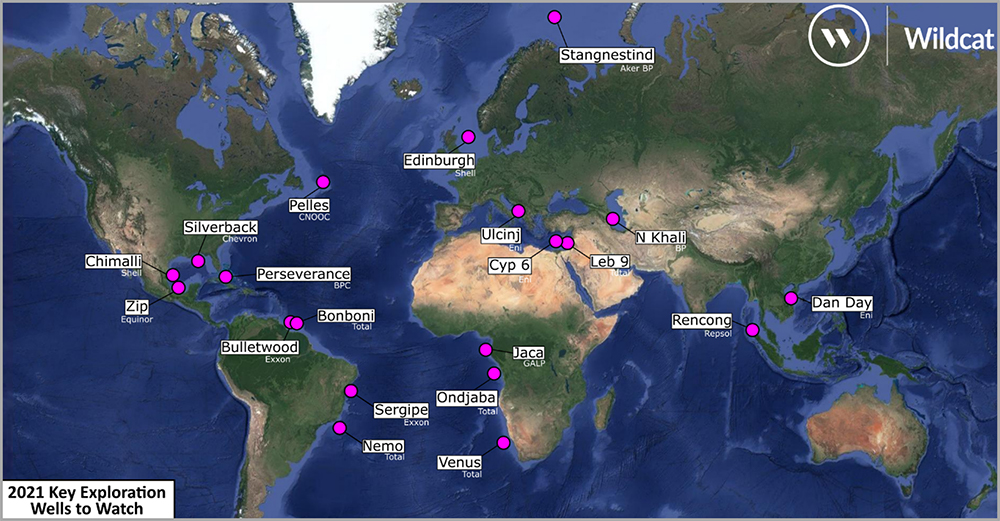 Figure 3 20 exploration wells expected in 2021