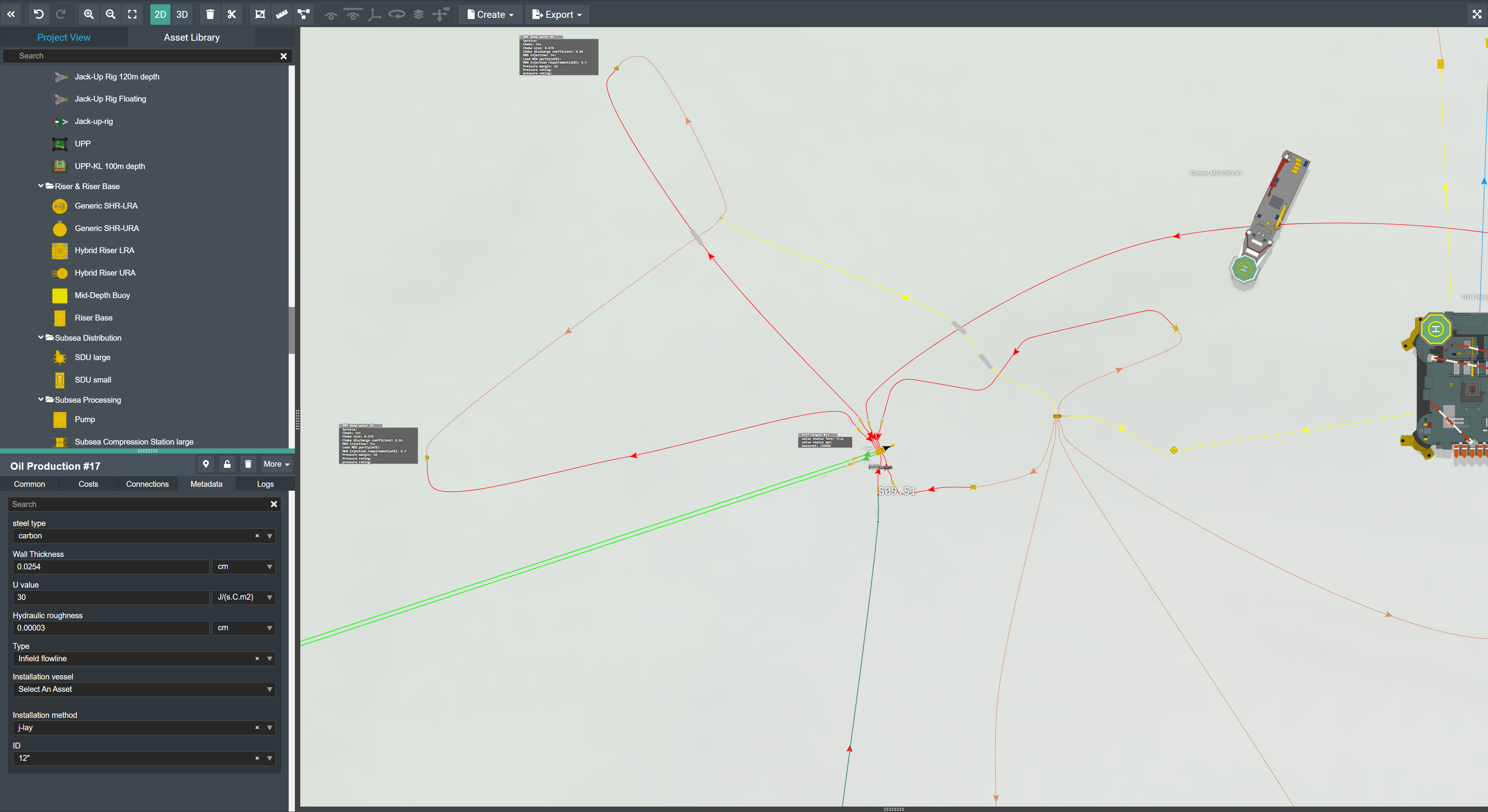 4 field layout 2D