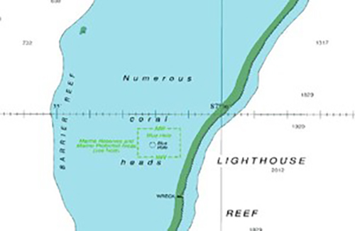 2 Lighthouse Reef Chart