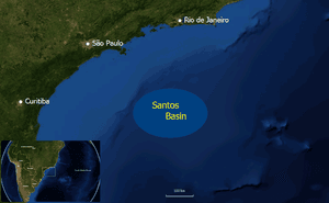 Santos basin map