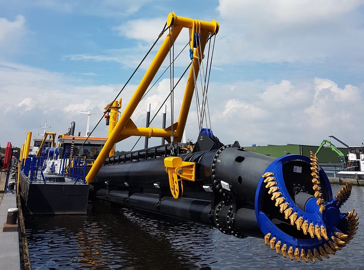 3 Outfitting Is Taking Place At The Damen Dredging Equipment Yard At Present