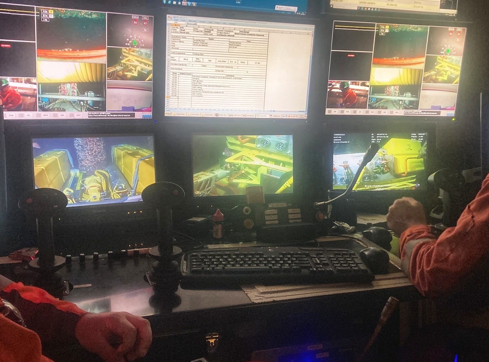 4 Monitoring Decom Engineerings C1 32 Chopsaw During A Brent Charlie Decommissioning Project On Behalf Of Allseas