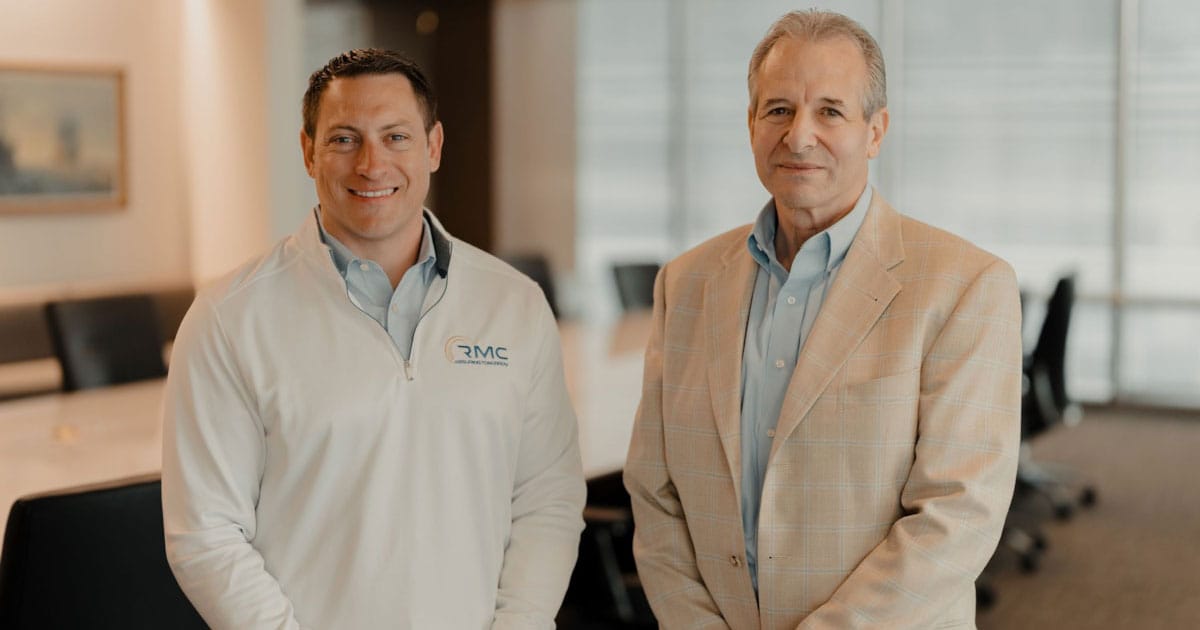 L to R: Vince Kuchar, President, RMC Global, and David Wechsler, President and CEO, ABS Group.