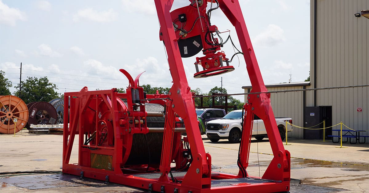 The Model 6000 (M6000) Launch and Recovery System (LARS).