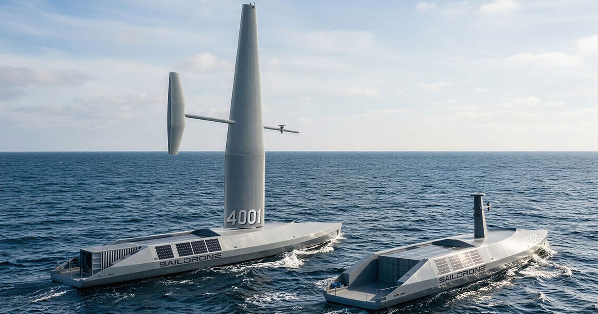 Two Saildrone Spectre variants are built around different mission needs: Spectre Silent Endurance uses wing assist for extreme endurance and silent propulsion. Spectre Stealth Strike meets all mUSV requirements.