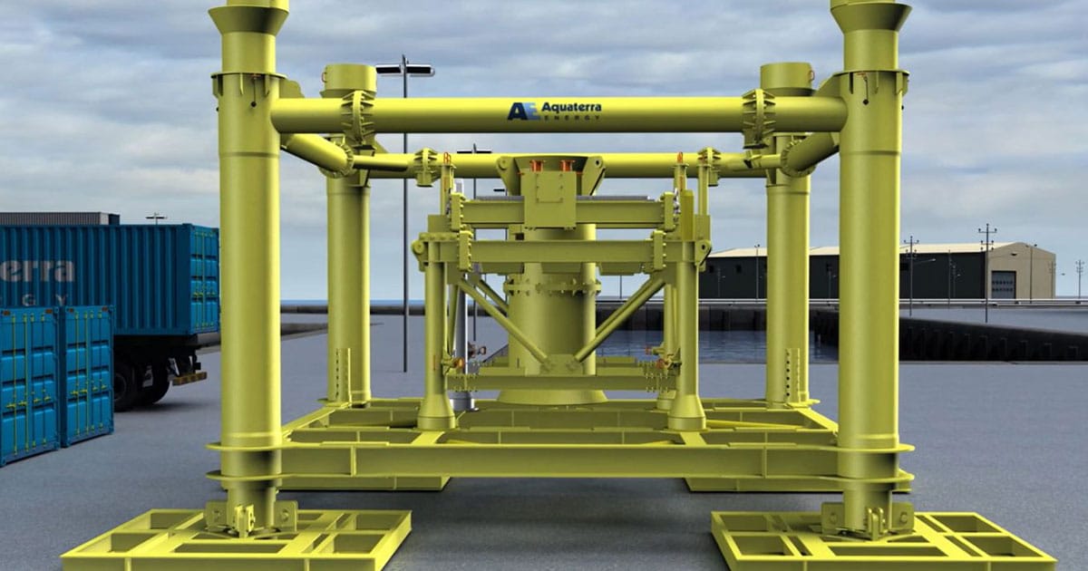 Render of Aquaterra Energy's RAF system.