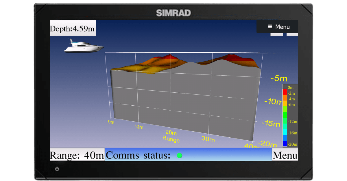 Major Software Update for Daniamant’s EchoPilot Forward Looking Sonar Systems 1 Simrad Nsx - Side View.