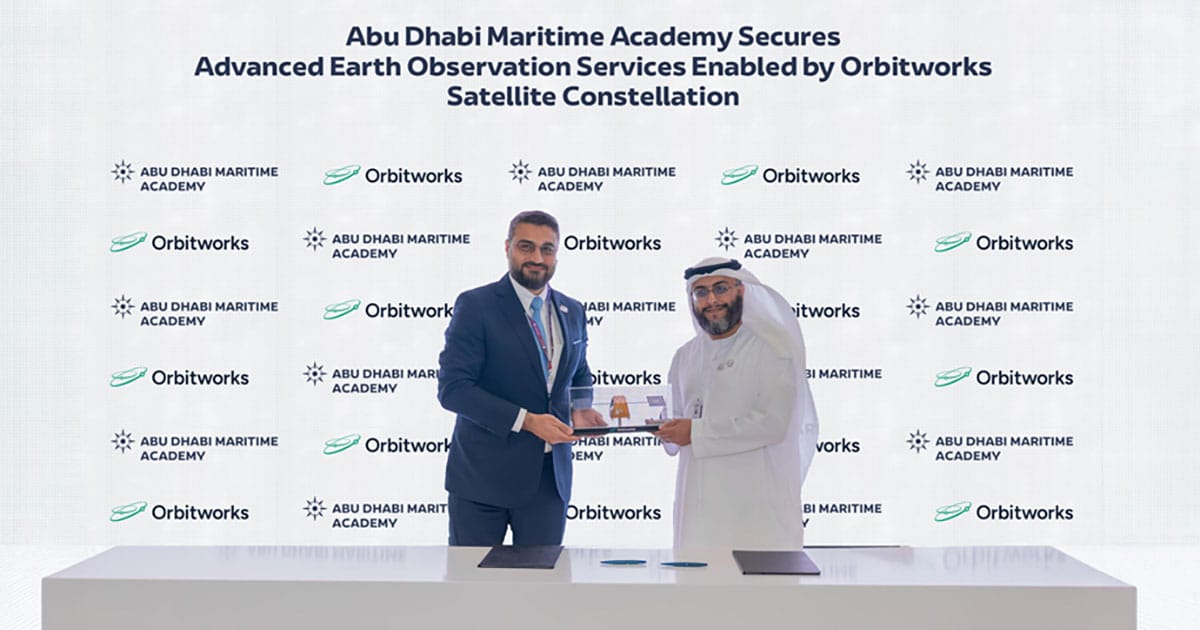 Abu Dhabi Maritime Academy sign an agreement with Orbitworks