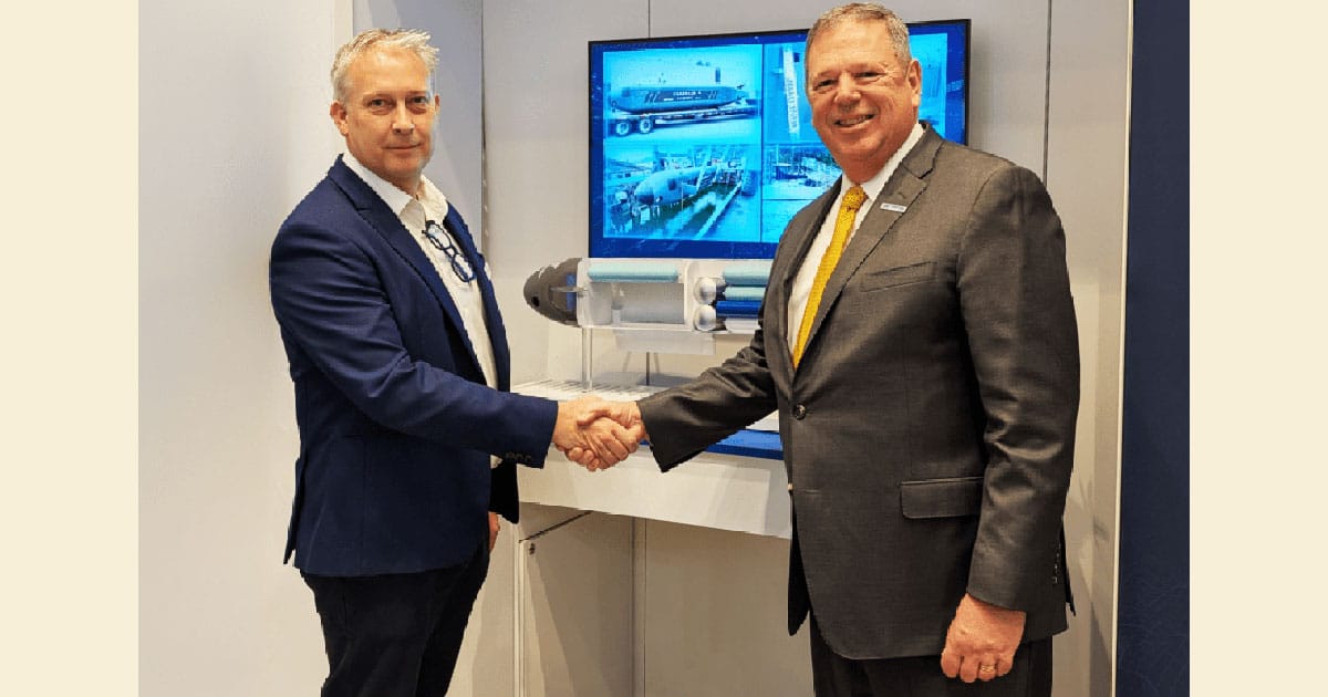 Neil Manning, CEO of Cellula Robotics and Van Gurley, President and CEO of Metron.
