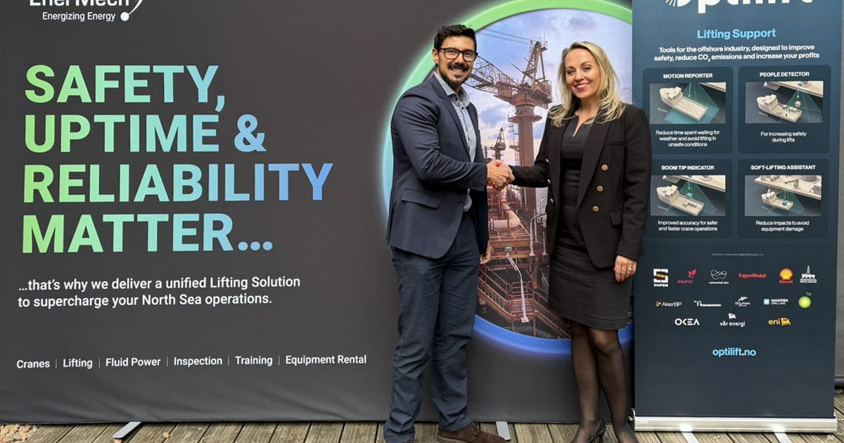 Onerazan Bornia EnerMech’s Operations Manager in Norway and Camilla Nylund Managing Director, Optilift.
