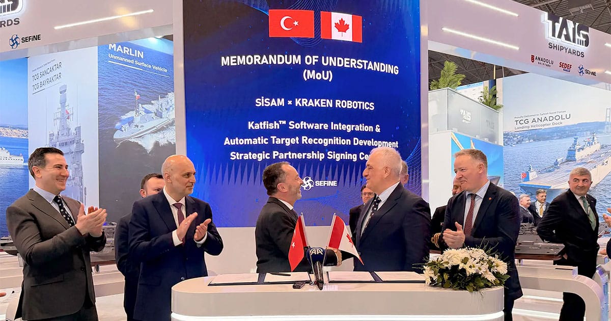 Kraken Robotics sign MoU with SEFINE SISAM
