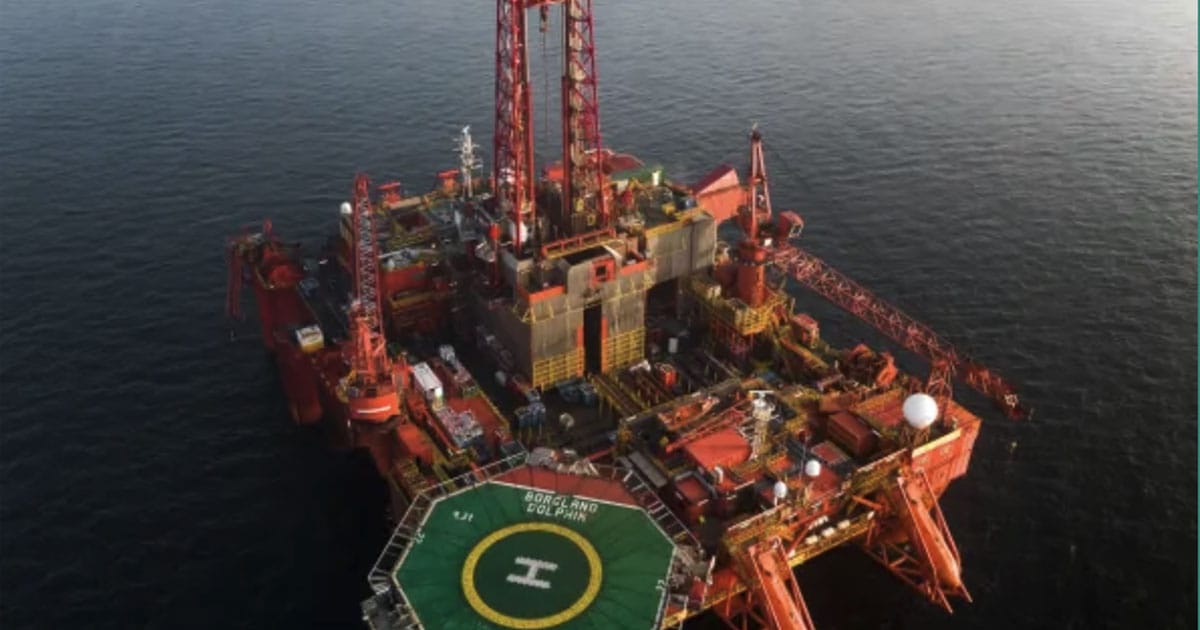 Borgland Dolphin, a 5th-generation semi-submersible rig designed for harsh environments.