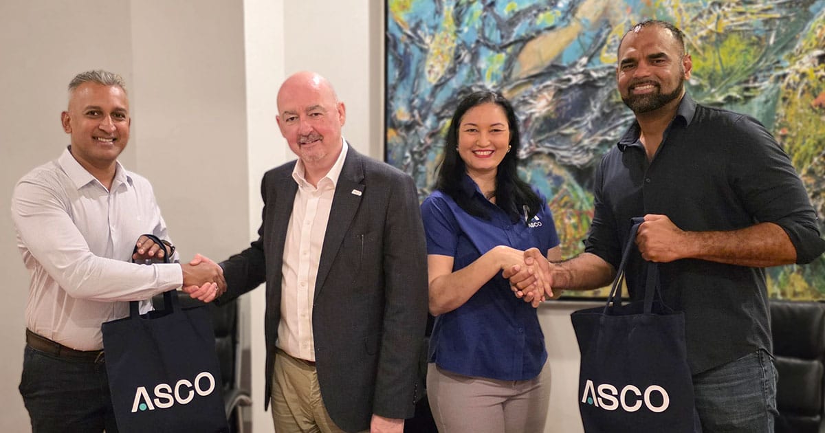 Farsi Khudabux, CEO, Baitali Group of Companies, Steve Mitchell, Managing Director - Americas & Australia, ASCO, Deborah Benjamin, Managing Director - Trinidad, ASCO, Guido Koorndijk, Marine Support Base Director, N.V. DORDT Gateway.