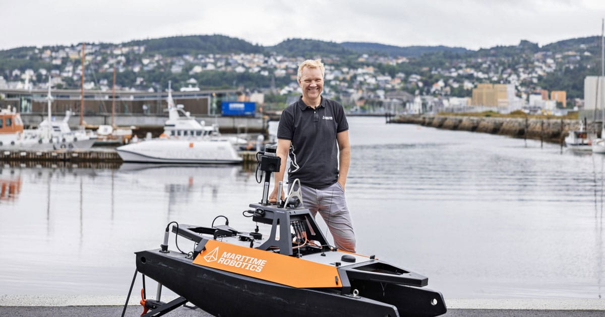 Vegard Evjen Hovstein, Co-Founder & CEO of Maritime Robotics AS.