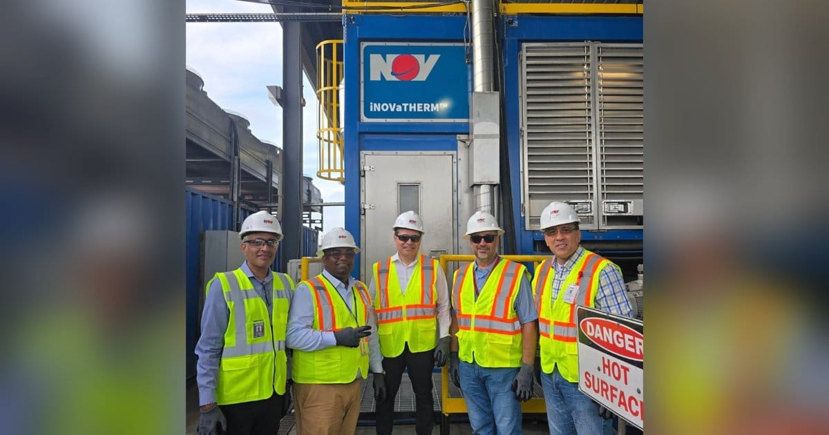 Team celebrating the deployment of iNOVaTHERM™ in Guyana.