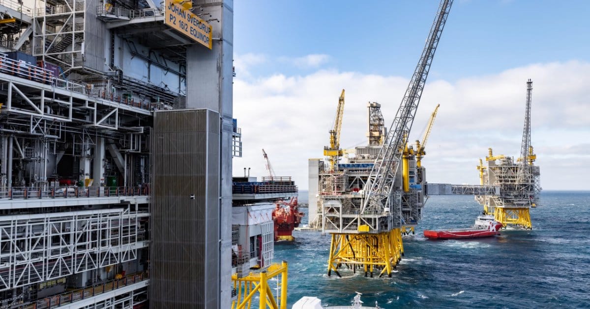 Johan Sverdrup P2 installation. (Image credit: Bo B Randulff, Woldcam - Equinor ASA)