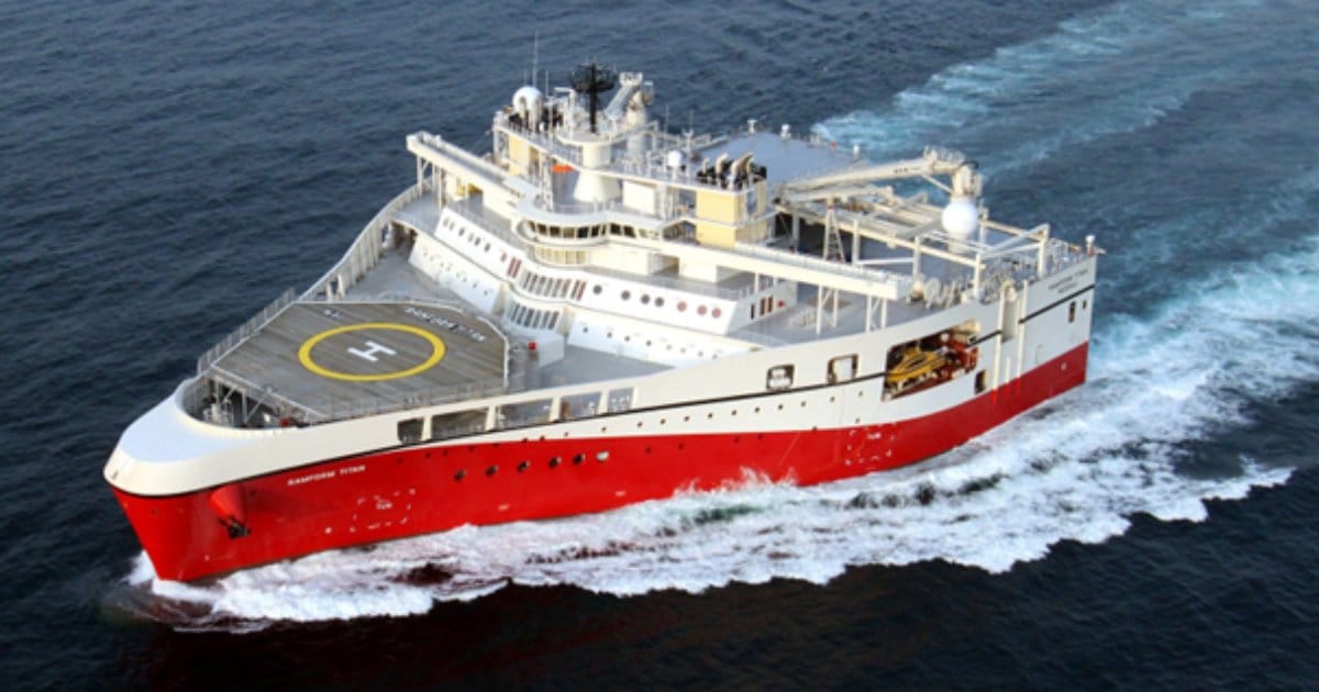 Speedcast’s all-LEO solution is being deployed across TGS’ global fleet of high-capacity, multi-sensory streamer vessels and Ocean Bottom Node (OBN) operations. (Credit: Speedcast)