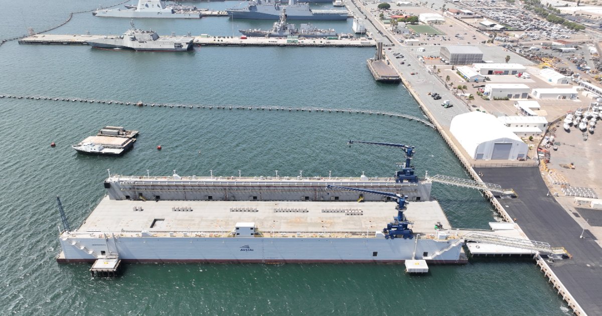 The Dry Dock Independence fully certified and operational. (Credit: Austal USA)