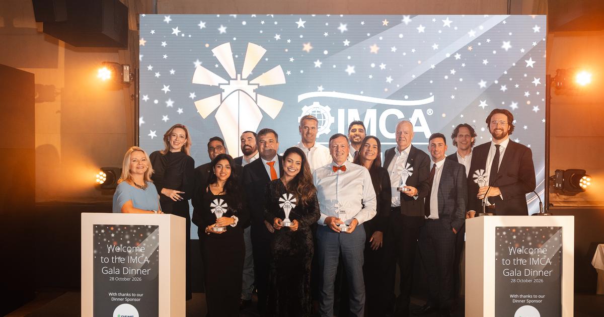 IMCA honored Seaway7, SmartDives, CBO, and Jan De Nul at its 2026 Global Summit Gala Dinner. (Image credit: IMCA)