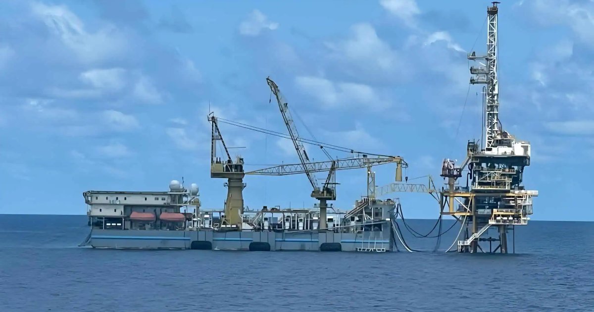 T-16 is a purpose built barge-type self-erecting tender assisted drilling rig. (Credit. Energy Drilling)